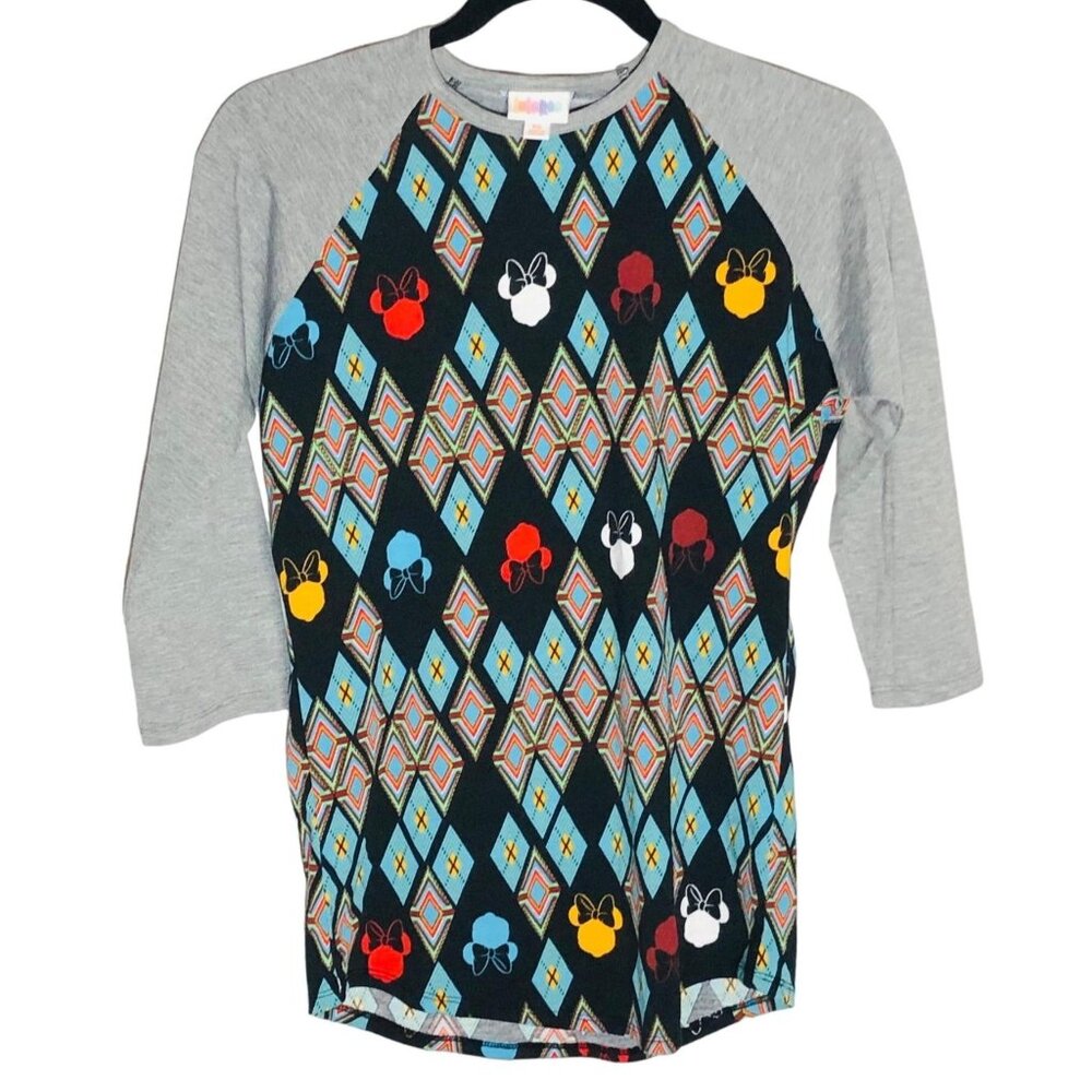 LuLaRoe Randy Shirt New With Tags Disney Minnie Mouse 3/4 Sleeve XS READ NEW